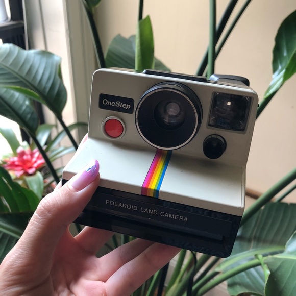 Polaroid Other - polaroid onestep sx-70 camera - white rainbow